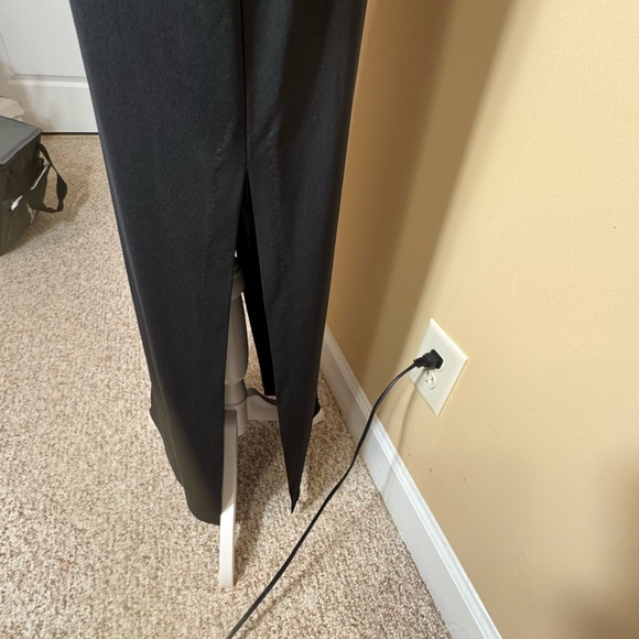 Roberta Black Strapless Embellished Sheath Maxi Dress - Picture 4 of 16